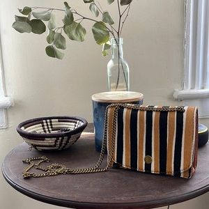 Madewell leather/ calf hair mini bag